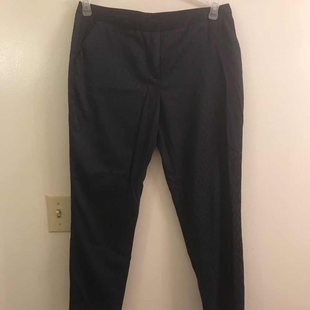 Navy Diamond patterned Cato slacks